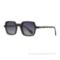 Mujeres de lujo UV400 Shades Bevel Acetate Polarized Sunglasses